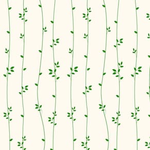 Papel De Parede Linhas Com Folhas Verde Adesivo Sala Quarto