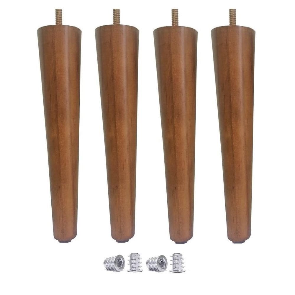 4 Pé Palito 30Cm Claro + 4 Bucha