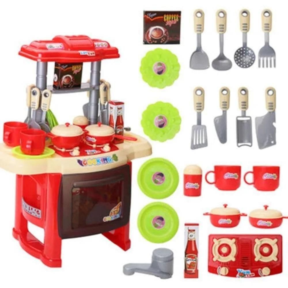 Kit Cozinha De Brinquedo Infantil Completa Solta água E Som