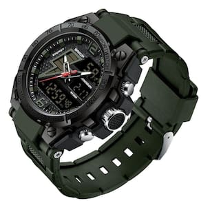 Relógio Masculino Militar Esportivo Digital à Prova D `água 6137 Verde