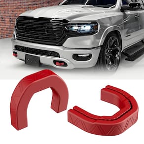 Tampas de ganchos de reboque e tampa de engate para RAM 1500 EVPLNT (vermelha)