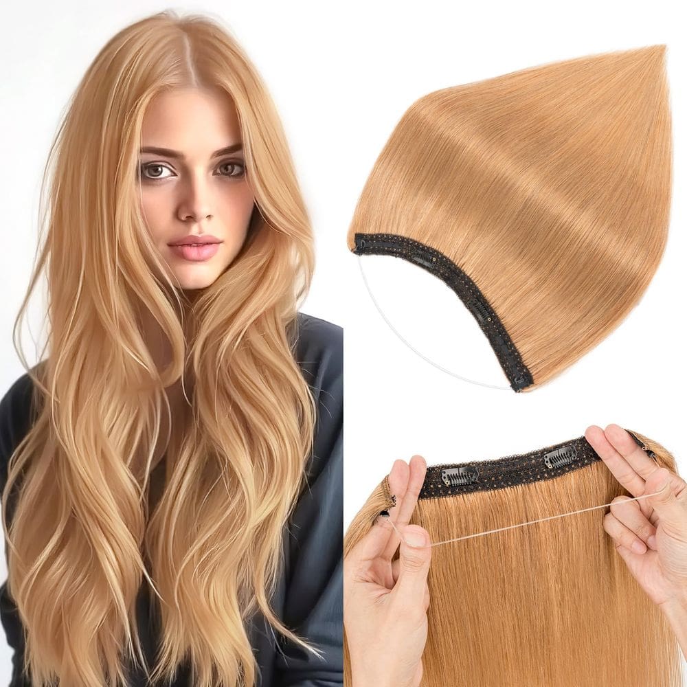 Extensões de cabelo Halo S-noilite 100% cabelo humano real 55g/30cm