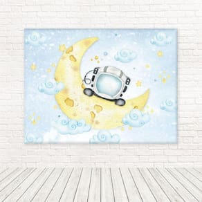 Painel Retangular Tecido Astronauta 2,00 X 1,50 Frt-5336