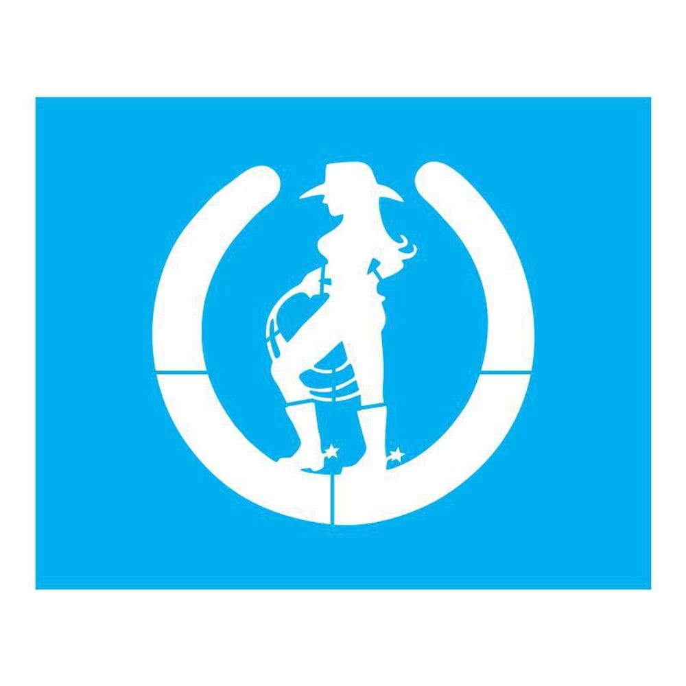 Stencil Tamako Cavaleira - 20X25Cm - Ref B227