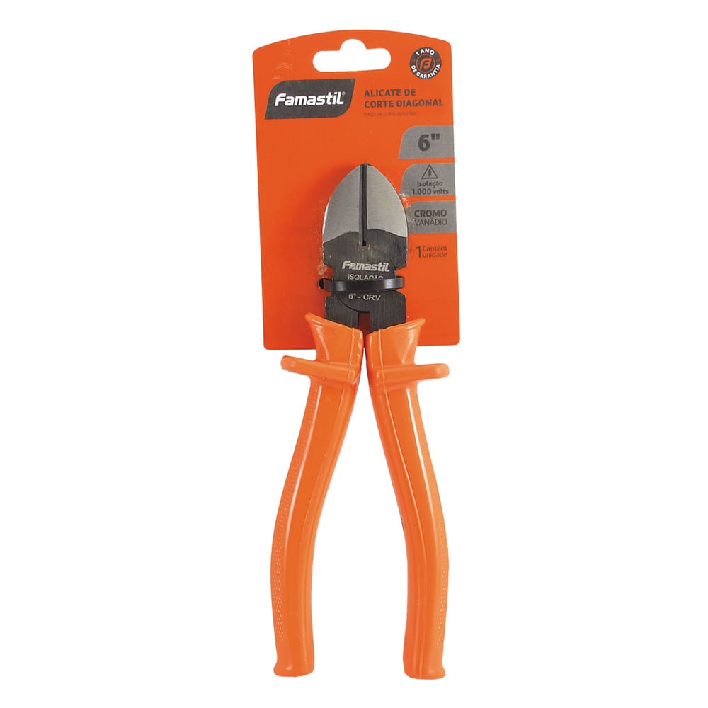 Alicate De Corte Diagonal Profissional 6" 1000v Famastil