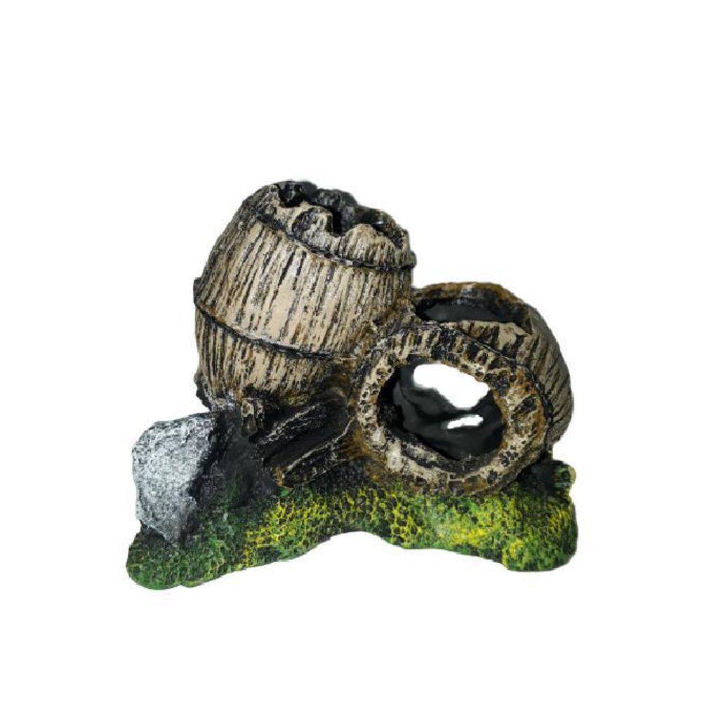 Enfeite Para Aquario Barrica Dupla Fragata