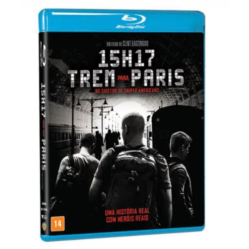 DVD 15H17 - Trem Para Paris  Blu-Ray  Warner
