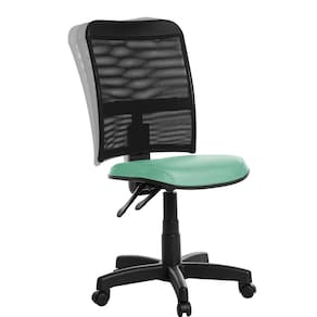 Cadeira Escritório Ergonômica Em Tela Rv Turquesa
