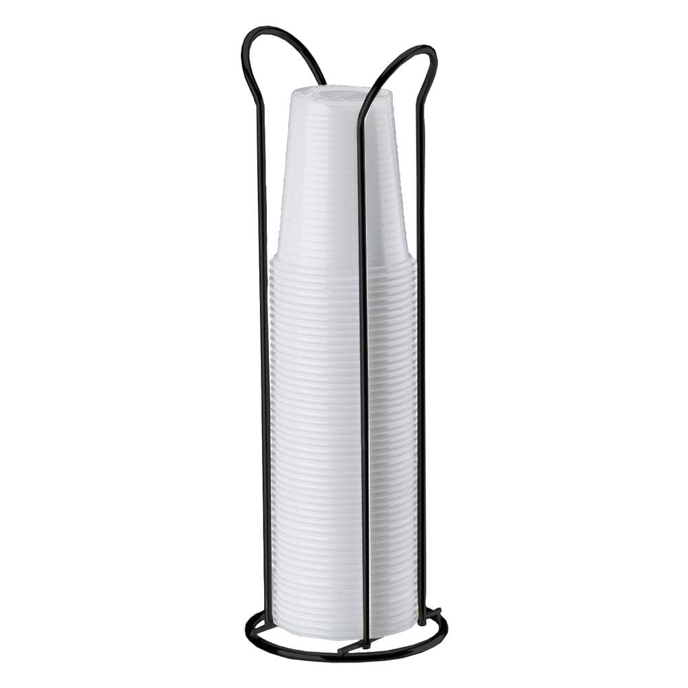 Organizador Suporte Porta Copos Descartáveis 200ml De Café Cozinha Preto Fosco - 1148PT Future