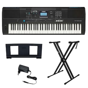 Kit Teclado Arranjador 76 Teclas PSR EW425 Yamaha com Suporte em X