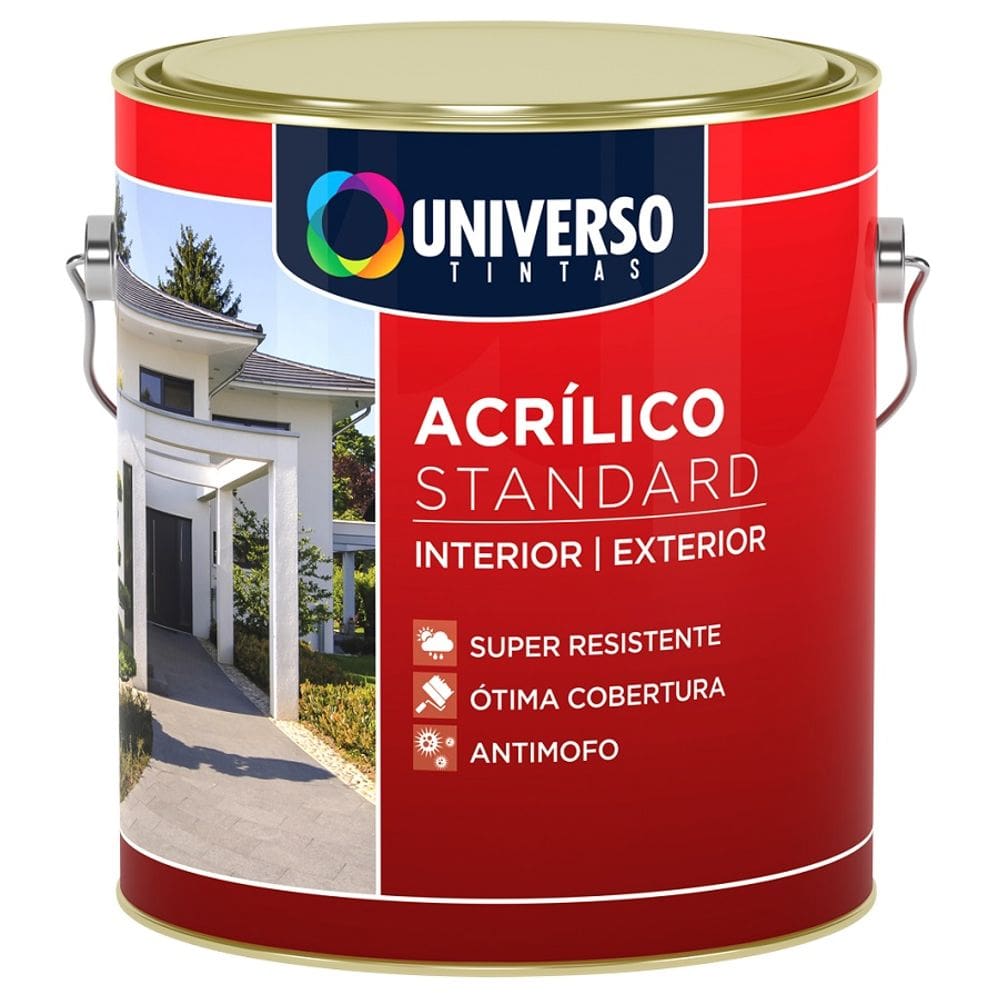 Latex Acrilico Fosco STD Branco Neve 900ML Universo