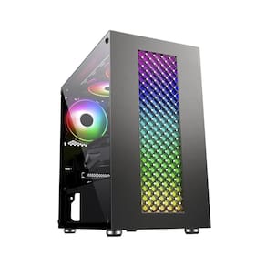 Gabinete Gamer K-Mex Cg-01Ru Bifrost Iii Rgb Mid Tower Preto