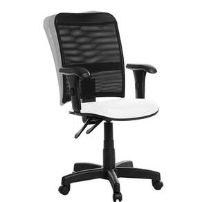 Cadeira De Escritório Ergonômica Tela Com Braço Branco Rce
