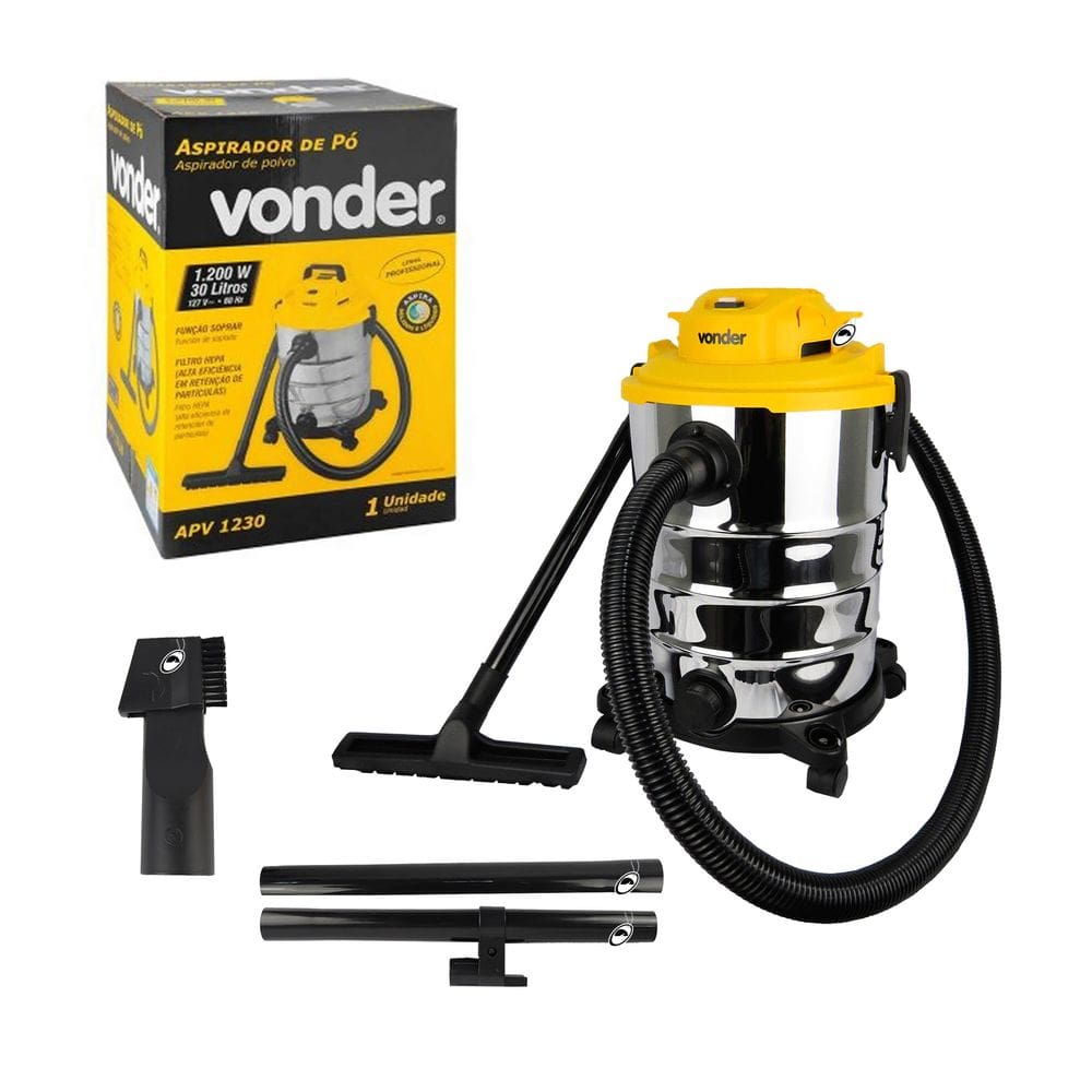 Aspirador De Pó e Líquidos 1200W 30 Litros APV 1230 220V Vonder