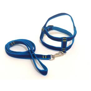 Conjunto Peitoral de Veludo liso azul tamanho 04