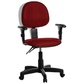 Cadeira Ergonômica Executiva Com Braço Rcp Cor:Vermelho