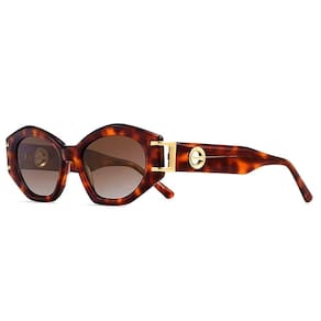 Óculos De Sol Polarizado Feminino Design Cateyes Com Proteção Uv400 Moda Classica Vintage Marrom