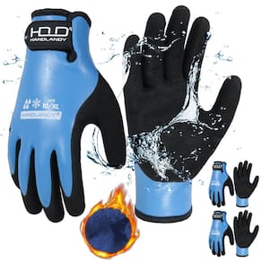 Luvas de trabalho HANDLANDY com isolamento impermeável de inverno (2 pares)