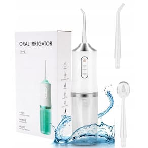 Irrigador Oral Recarregável Fio Dental Jet Clean 4 Bicos