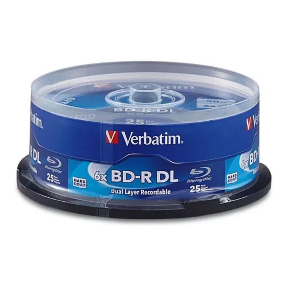 Mídia Blu-Ray 6X Lisa Verbatim Bd-R Dl 50Gb - 10 Unidades