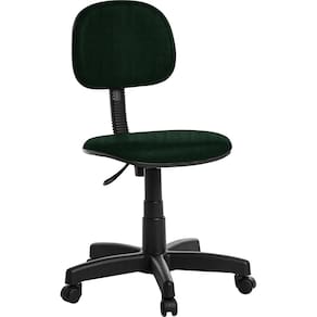 Cadeira Escritorio Giratoria Secretaria Em Crepe Verde