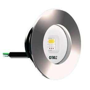 Refletor Led 10w Inox 316 Slim Rgb Premium Para Iluminação De Piscina - Tholz