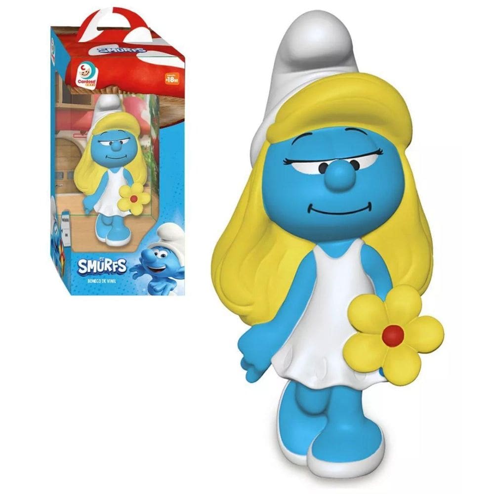 Boneco Os Smurfs Smurfette Vinil 3108 - Cardoso Toys