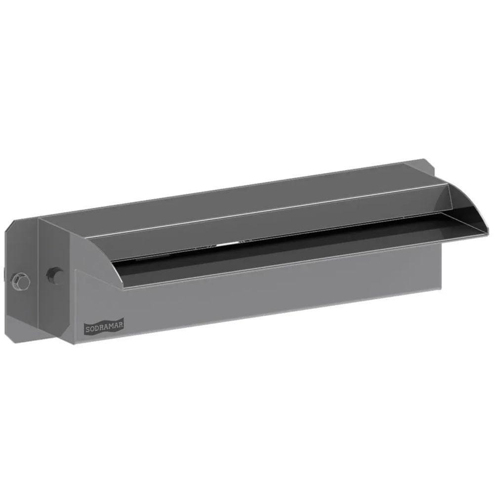 Cascata Pratic Naburi 40cm De Embutir Na Parede Com Acabamento Em Aço Inox 304 Para Piscinas - Sodramar
