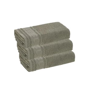 Kit com 3 Panos de Copa Prato Guardanapo Escuro Felpudo Karsten Cuisine 46 x 65 cm Verde Oliva