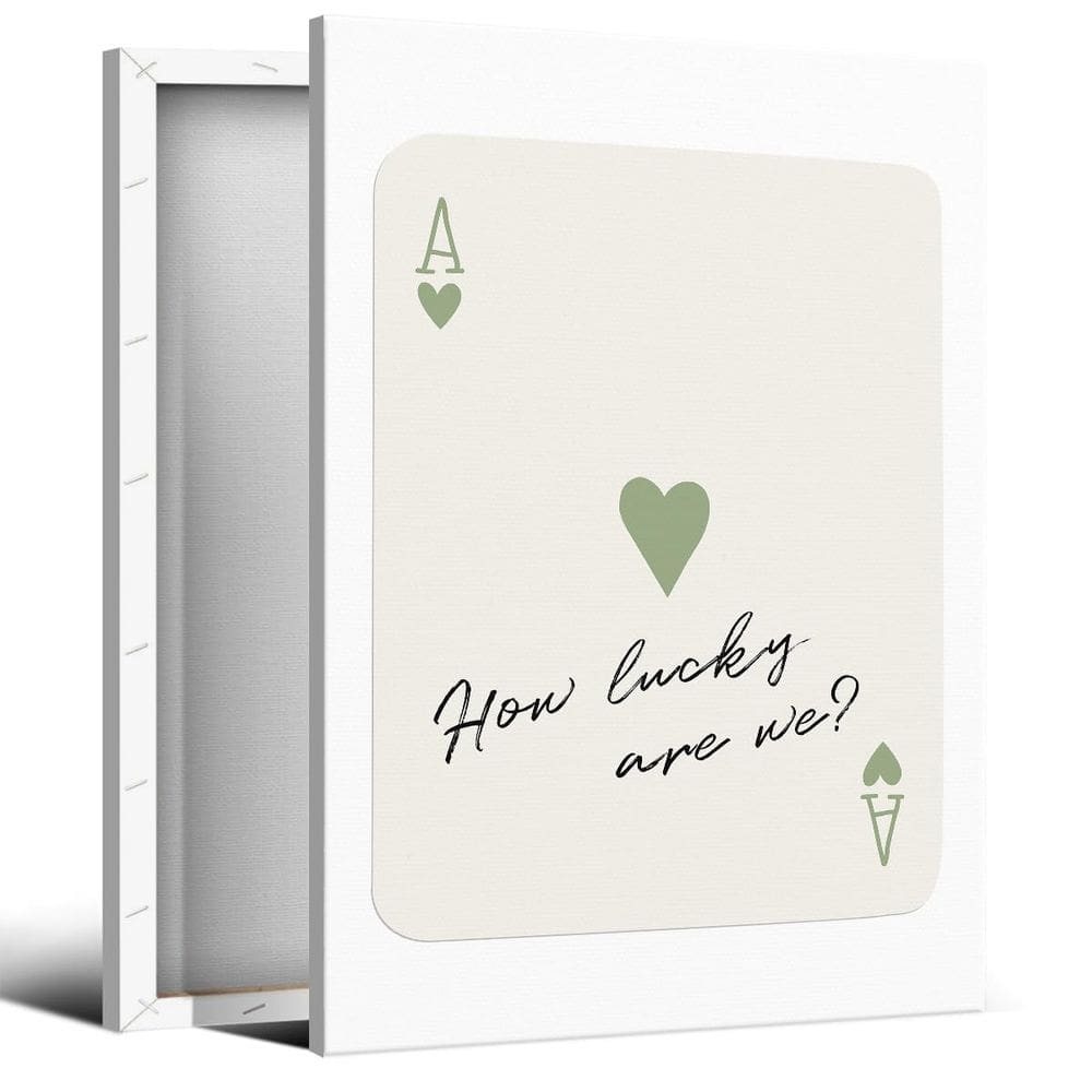 Pôster de arte de parede abrtolpffo How Lucky Are We Poker 40x60cm