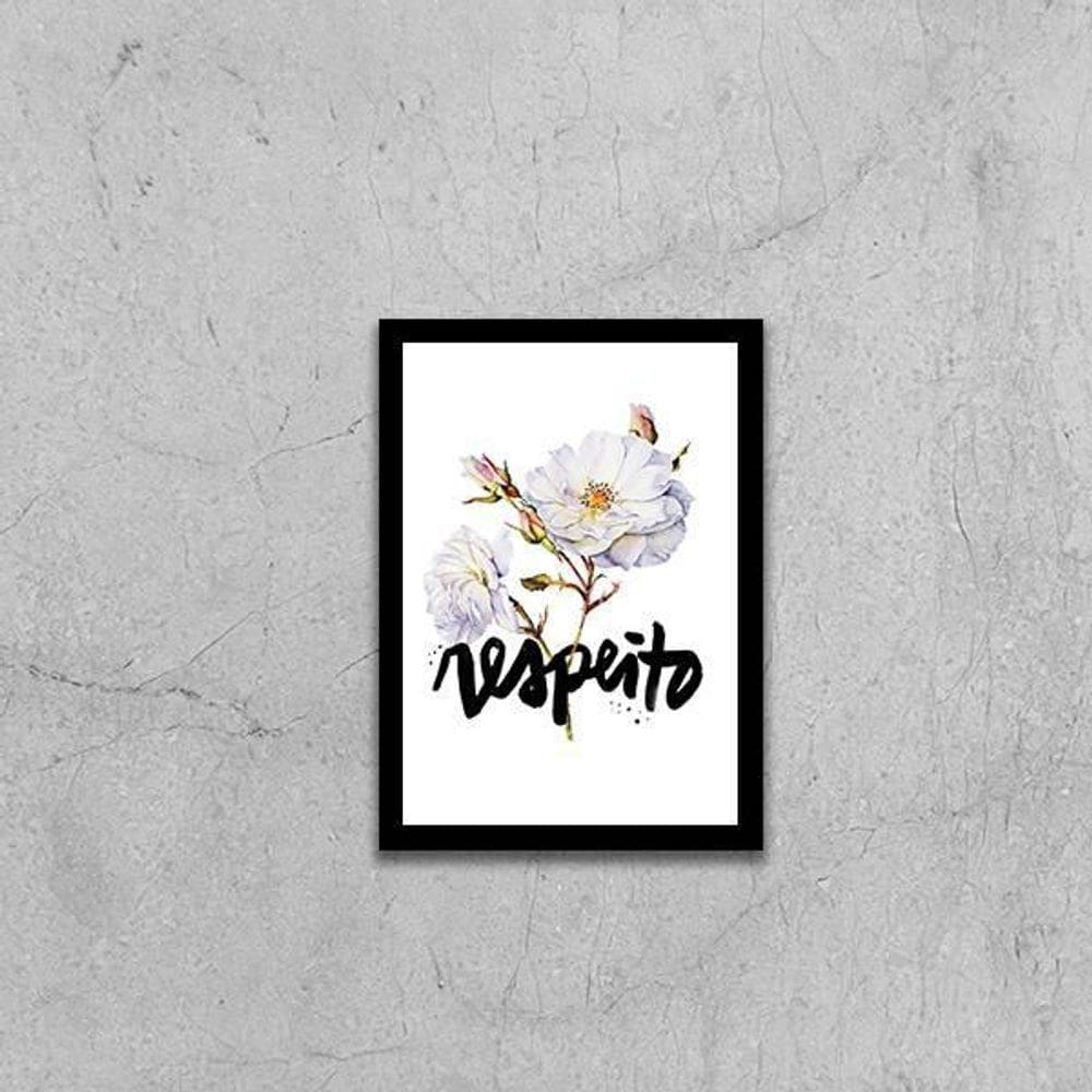 Quadro Palavra Respeito 24X18Cm