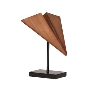 Escultura Decorativa Avião em Madeira 29cm 19871 Mart