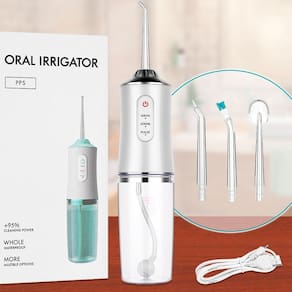 Irrigador Oral USB 220ml - Limpeza Profunda e Eficiente