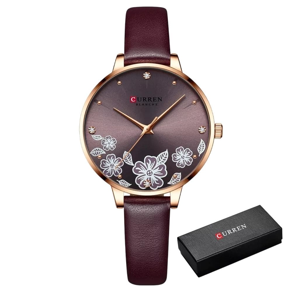 Relógio Feminino CURREN 9068 À Prova D`Água