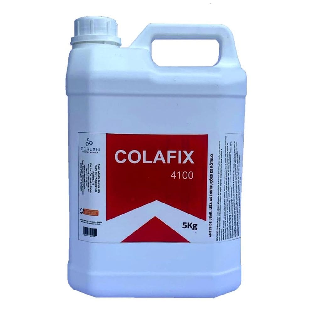 Cola de PVA Branca Colafix 4100 Papel Papelão Madeira 5Kg