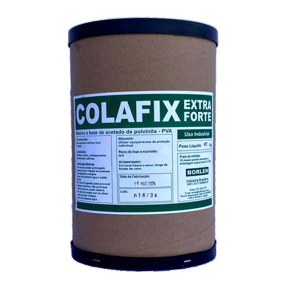 Cola PVA Branca Extra Colafix 1200 Para Papelão Madeira 10Kg
