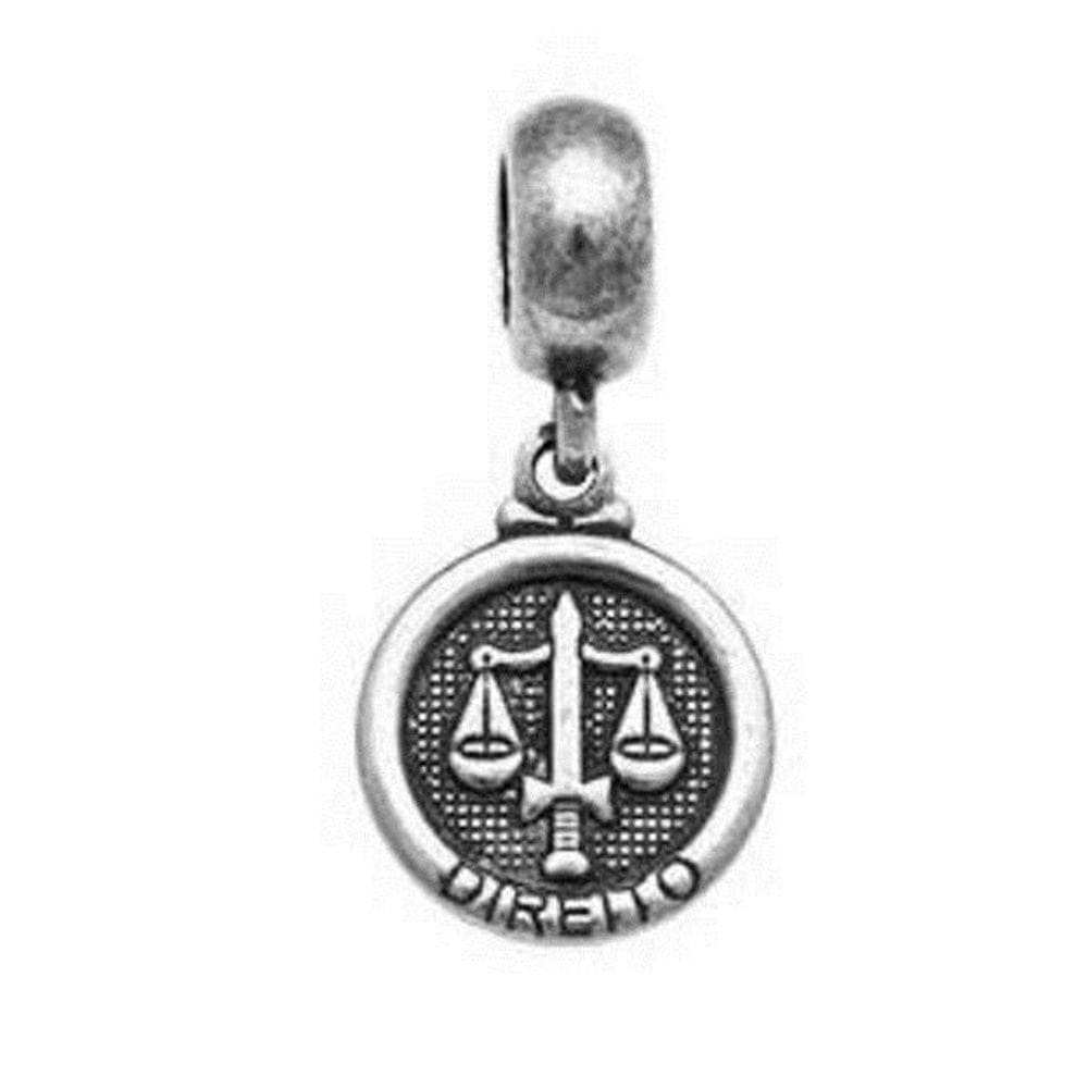 Berloque Prata B.Envelhecido Direito 11Mm