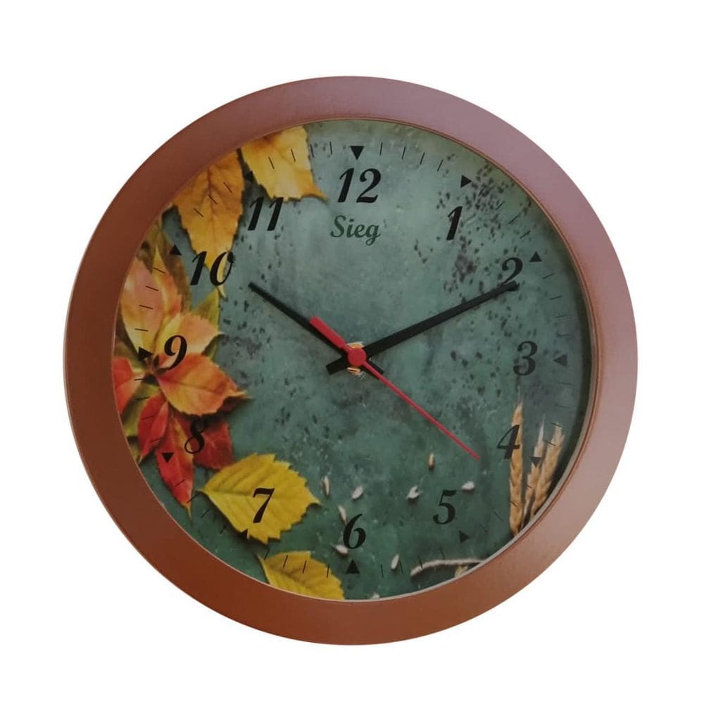 Relógio Aluminio 270 Mm Pintado Cobre Leaf