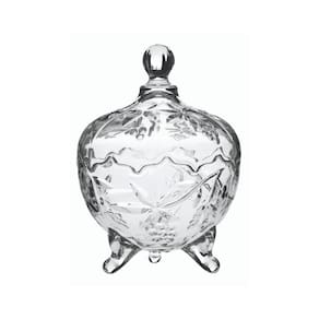 Bombonieri De Vidro Com Tampa Elegance Luxo Para Presentar