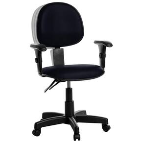 Cadeira Escritorio Executiva Back Braço Courissimo Azul Mar