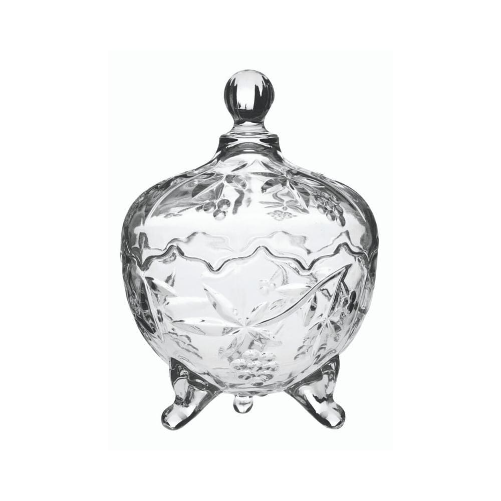 Bombonieri De Vidro Com Tampa Elegance Luxo Para Presentar