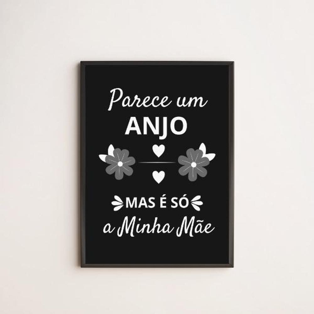 Quadro Decorativo Mãe Anjo 24X18Cm