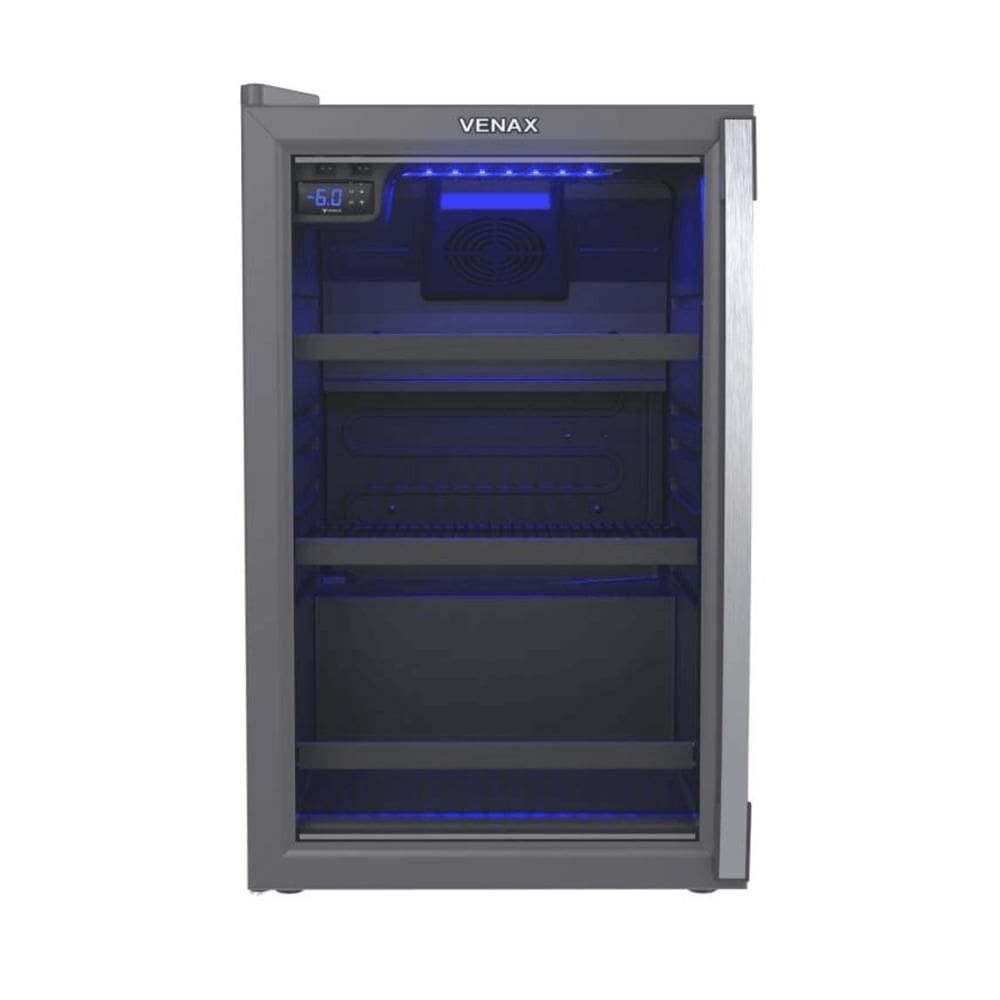 Cervejeira Venax Blue Light 100 Litros Porta Invertida Grafite 220V 29156