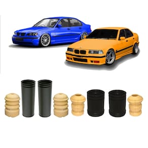 Kit Guarda Pó Batente Dianteiro Traseiro Bmw 323I 2000 2001