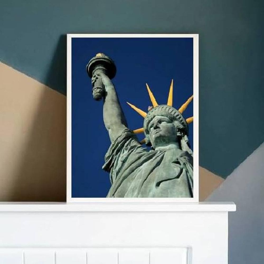 Quadro Decorativo Fotografia Estátua Da Liberdade 45x34cm