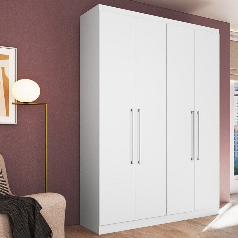 Guarda Roupa 4 Portas Dormitorios Branco