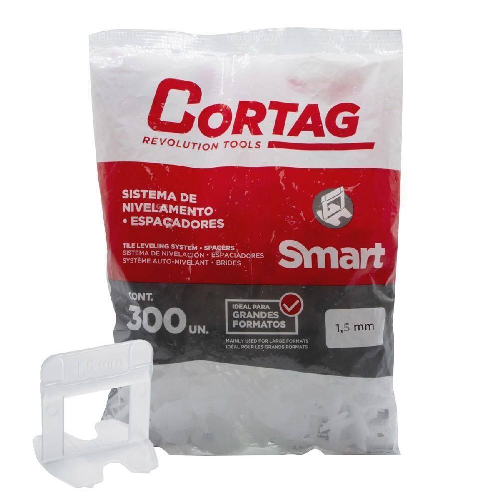 Espaçador Nivelador 1,5Mm 300 Unidades Smart 61980 Cortag