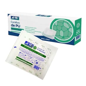 Curativo Estéril De Pu Absorvente 10Cm X 10Cm - 10 Unidades
