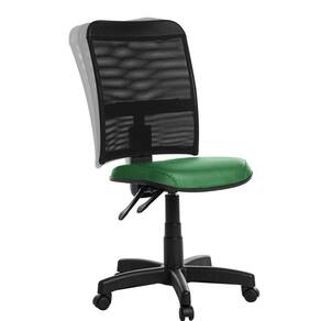 Cadeira De Escritório Ergonômica Em Tela Rj Verde