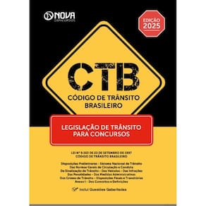 Apostila Ctb 2025 - Legislação De Trânsito Para Concursos